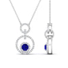 Load image into Gallery viewer, multi-ring-interlocked-diamond-pendant-with-sapphire-in-white-gold-FDPD10699-GSABL-ANGLE2-NL-WG.jpg?v=1759291658
