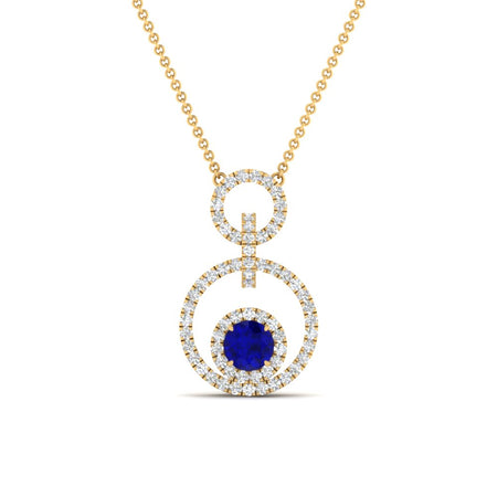 Multi Ring Interlocked Pendant