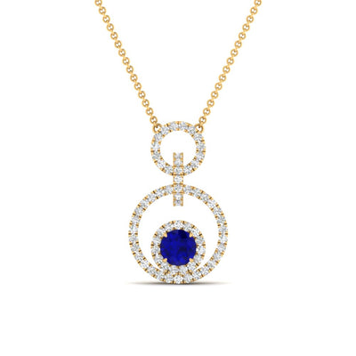 Multi Ring Interlocked Pendant