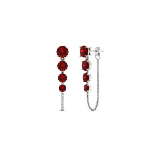 multi-ruby-chain-stud-earrings-in-white-gold-FDEAR11134GRUDR-NL-WG