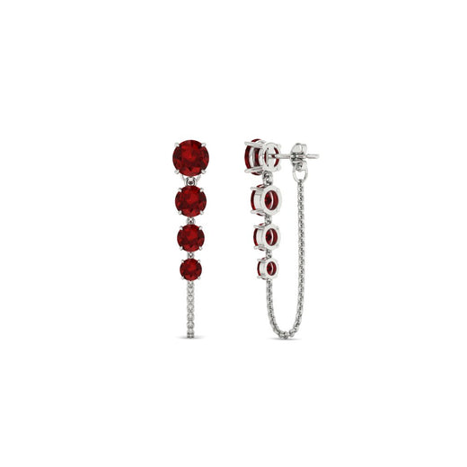 multi-ruby-chain-stud-earrings-in-white-gold-FDEAR11134GRUDR-NL-WG