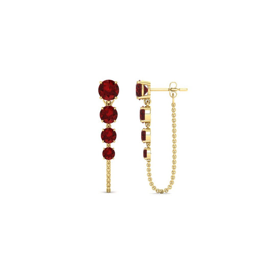 multi-ruby-chain-stud-earrings-in-yellow-gold-FDEAR11134GRUDR-NL-YG