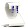 Load image into Gallery viewer, multi-sapphire-chain-stud-earrings-in-white-gold-FDEAR11134GSABL-NL-WG