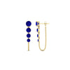 Load image into Gallery viewer, multi-sapphire-chain-stud-earrings-in-yellow-gold-FDEAR11134GSABL-NL-YG