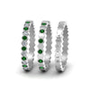 Load image into Gallery viewer, multi-stack-hexagon-diamond-eternity-band-with-emerald-in-white-gold-FD9187GEMGRANGLE5-NL-WG.jpg