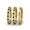 Load image into Gallery viewer, multi-stack-hexagon-diamond-eternity-band-with-emerald-in-yellow-gold-FD9187GEMGRANGLE5-NL-YG.jpg