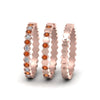 Load image into Gallery viewer, multi-stack-hexagon-diamond-eternity-band-with-orange-sapphire-in-rose-gold-FD9187GSAORANGLE5-NL-RG.jpg