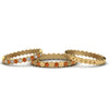 Load image into Gallery viewer, multi-stack-hexagon-diamond-eternity-band-with-orange-sapphire-in-yellow-gold-FD9187GSAORANGLE5-NL-YG.jpg