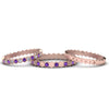 Load image into Gallery viewer, multi-stack-hexagon-diamond-eternity-band-with-purple-topaz-in-rose-gold-FD9187GVITOANGLE5-NL-RG.jpg