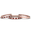 Load image into Gallery viewer, multi-stack-hexagon-diamond-eternity-band-with-ruby-in-rose-gold-FD9187GRUDRANGLE5-NL-RG.jpg