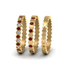 Load image into Gallery viewer, multi-stack-hexagon-diamond-eternity-band-with-ruby-in-yellow-gold-FD9187GRUDRANGLE5-NL-YG.jpg
