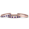Load image into Gallery viewer, multi-stack-hexagon-diamond-eternity-band-with-sapphire-in-rose-gold-FD9187GSABLANGLE5-NL-RG.jpg