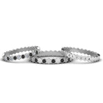 Load image into Gallery viewer, multi-stack-hexagon-eternity-band-with-black-diamond-in-white-gold-FD9187GBLACKANGLE5-NL-WG.jpg
