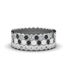 Load image into Gallery viewer, multi-stack-hexagon-eternity-band-with-black-diamond-in-white-gold-FD9187GBLACKANGLE5-NL-WG.jpg