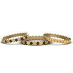 Load image into Gallery viewer, multi-stack-hexagon-eternity-band-with-black-diamond-in-yellow-gold-FD9187GBLACKANGLE5-NL-YG.jpg
