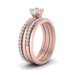 Load image into Gallery viewer, multi-stack-knife-edge-diamond-solitaire-bridal-set-in-FD9239RO-NL-RG
