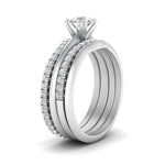 Load image into Gallery viewer, multi-stack-knife-edge-diamond-solitaire-bridal-set-in-FD9239RO-NL-WG
