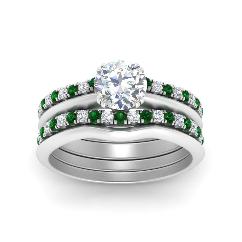 multi-stack-knife-edge-emerald-solitaire-bridal-set-in-FD9239ROGEMGR-NL-WG