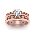 Load image into Gallery viewer, multi-stack-knife-edge-orange-sapphire-solitaire-bridal-set-in-FD9239ROGSAOR-NL-RG
