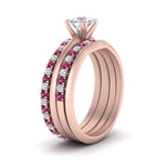 Load image into Gallery viewer, multi-stack-knife-edge-pink-sapphire-solitaire-bridal-set-in-FD9239ROGSADRPI-NL-RG
