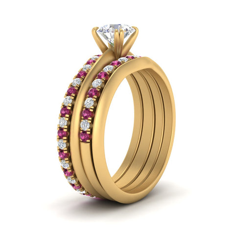 multi-stack-knife-edge-pink-sapphire-solitaire-bridal-set-in-FD9239ROGSADRPI-NL-YG