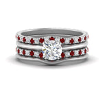 Load image into Gallery viewer, multi-stack-knife-edge-ruby-solitaire-bridal-set-in-FD9239ROGRUDR-NL-WG

