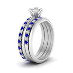 Load image into Gallery viewer, multi-stack-knife-edge-sapphire-solitaire-bridal-set-in-FD9239ROGSABL-NL-WG
