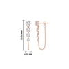 Load image into Gallery viewer, multi-diamond-chain-stud-earrings-in-rose-gold-FDEAR11134-NL-RG