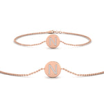 Load image into Gallery viewer, Alphabet disc diamond bracelet
