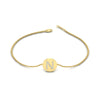 Load image into Gallery viewer, Alphabet disc diamond bracelet