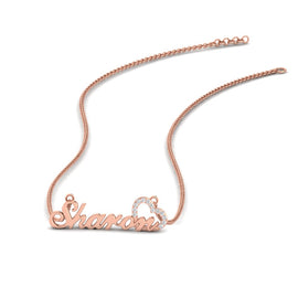 Name Necklace With Heart