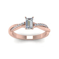 Thumbnail 3 - natural-diamond-emerald-cut-twisted-vine-engagement-ring-in-14K-rose-gold-FD8253EMRANGLE5-NL-RG