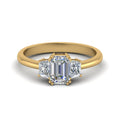 Thumbnail 7 - natural-emerald-cut-diamond-trapezoid-engagement-ring-in-14K-yellow-gold-FDENR7981EMR-NL-YG