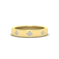 Thumbnail 2 - nature-inspired-clover-leaf-diamond-band-in-yellow-gold-FD11316B-NL-YG