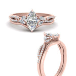 Load image into Gallery viewer, nature-inspired-marquise-cut-lab-grown-diamond-wedding-set-in-rose-gold-FDENR3211MQ