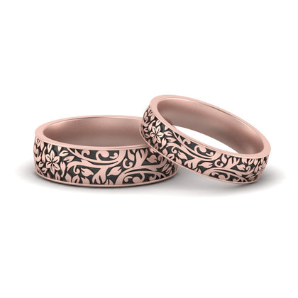 nature-themed-matching-wedding-bands-for-men-and-women-in-rose-gold-FD10571C-NL-RG