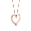 Load image into Gallery viewer, necklace-with-open-heart-diamond-pendant-in-FDPD10782-NL-RG.jpg