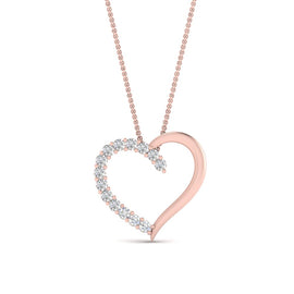 Necklace With Open Heart Pendant