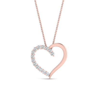 Necklace With Open Heart Pendant