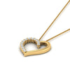 Load image into Gallery viewer, necklace-with-open-heart-diamond-pendant-in-FDPD10782-NL-YG.jpg