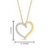 Load image into Gallery viewer, necklace-with-open-heart-diamond-pendant-in-FDPD10782-NL-YG.jpg