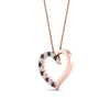 Load image into Gallery viewer, necklace-with-open-heart-diamond-pendant-with-black-diamond-in-FDPD10782-GBLACK-NL-RG.jpg