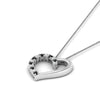 Load image into Gallery viewer, necklace-with-open-heart-diamond-pendant-with-black-diamond-in-FDPD10782-GBLACK-NL-WG.jpg