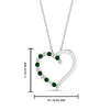 Load image into Gallery viewer, necklace-with-open-heart-diamond-pendant-with-emerald-in-FDPD10782-GEMGR-NL-WG.jpg