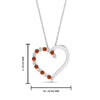 Load image into Gallery viewer, necklace-with-open-heart-diamond-pendant-with-orange-sapphire-in-FDPD10782-GSAOR-NL-WG.jpg