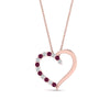Load image into Gallery viewer, necklace-with-open-heart-diamond-pendant-with-pink-sapphire-in-FDPD10782-GSADRPI-NL-RG.jpg