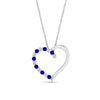 Load image into Gallery viewer, necklace-with-open-heart-diamond-pendant-with-sapphire-in-FDPD10782-GSABL-NL-WG.jpg