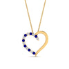 Load image into Gallery viewer, necklace-with-open-heart-diamond-pendant-with-sapphire-in-FDPD10782-GSABL-NL-YG.jpg