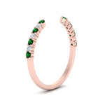 Load image into Gallery viewer, negative-space-stacking-ring-for-solitaire-ring-with-emerald-in-rose-gold-FD9992B1GEMGR-NL-RG.jpg
