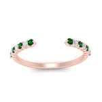 Load image into Gallery viewer, negative-space-stacking-ring-for-solitaire-ring-with-emerald-in-rose-gold-FD9992B1GEMGR-NL-RG.jpg
